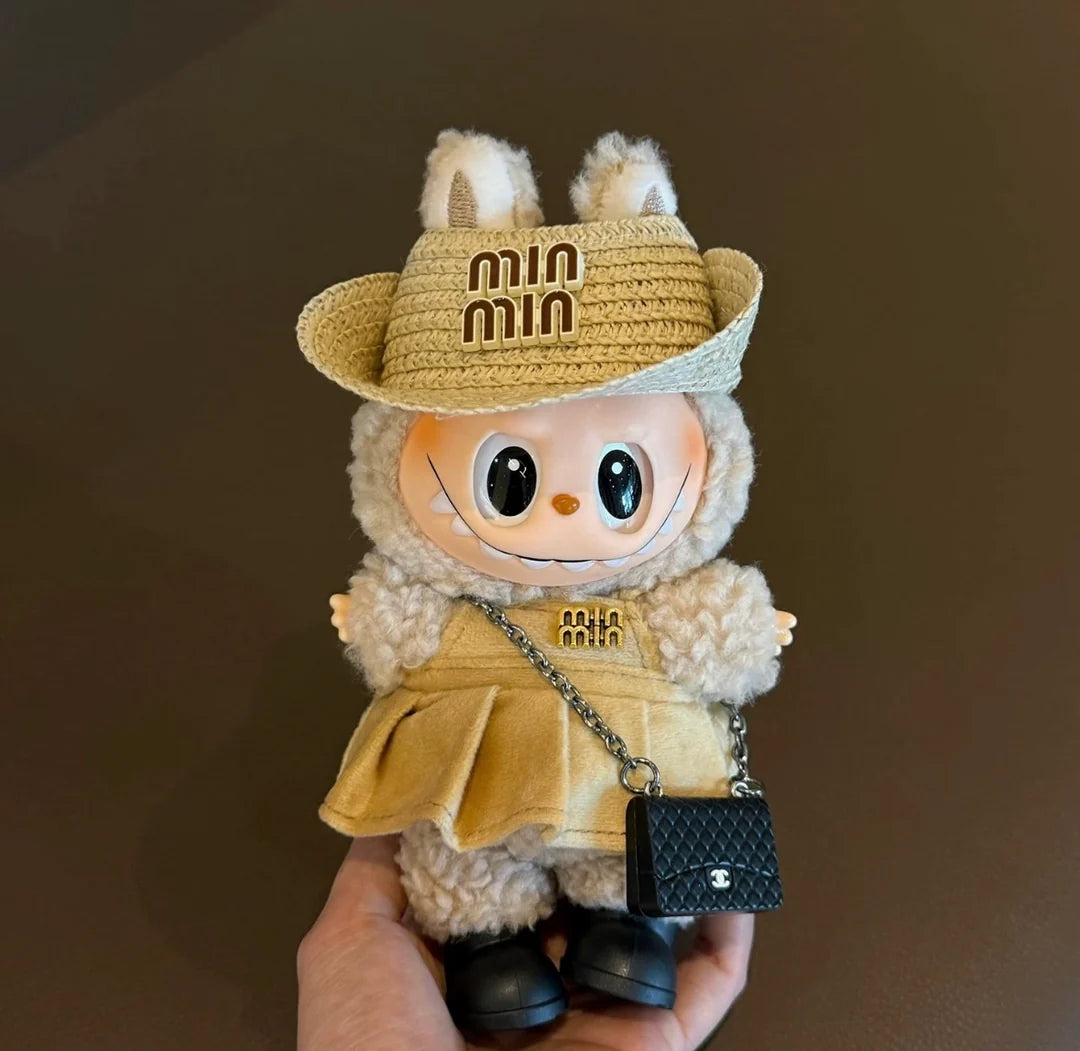 Mini Miu Denim Set - 6.7″ Labubu Fashion Clothes