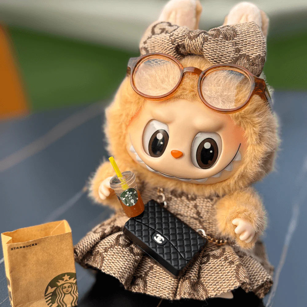 G-Style Princess Look – Mini Dress with Bow for Labubu