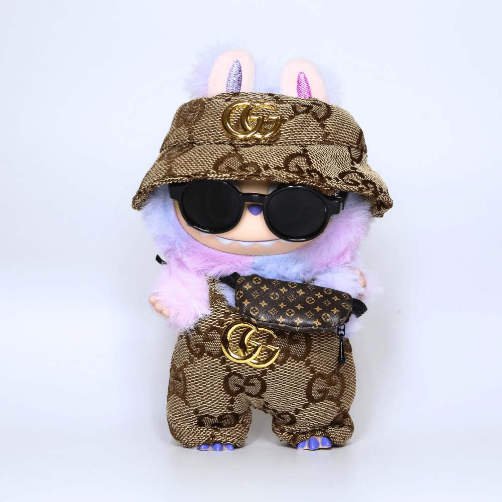 G-Style Outfit Set - Labubu Fashion Clothes (Metallic Logo)