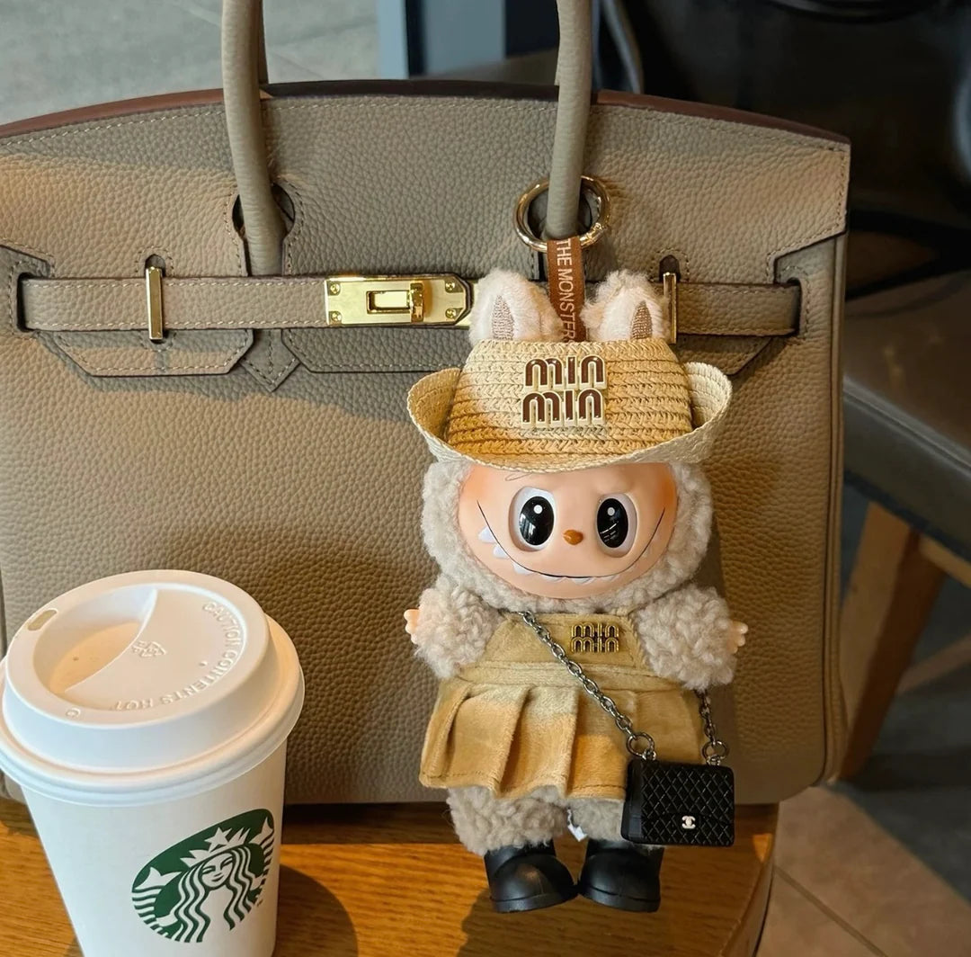 Mini Miu Denim Set - 6.7″ Labubu Fashion Clothes