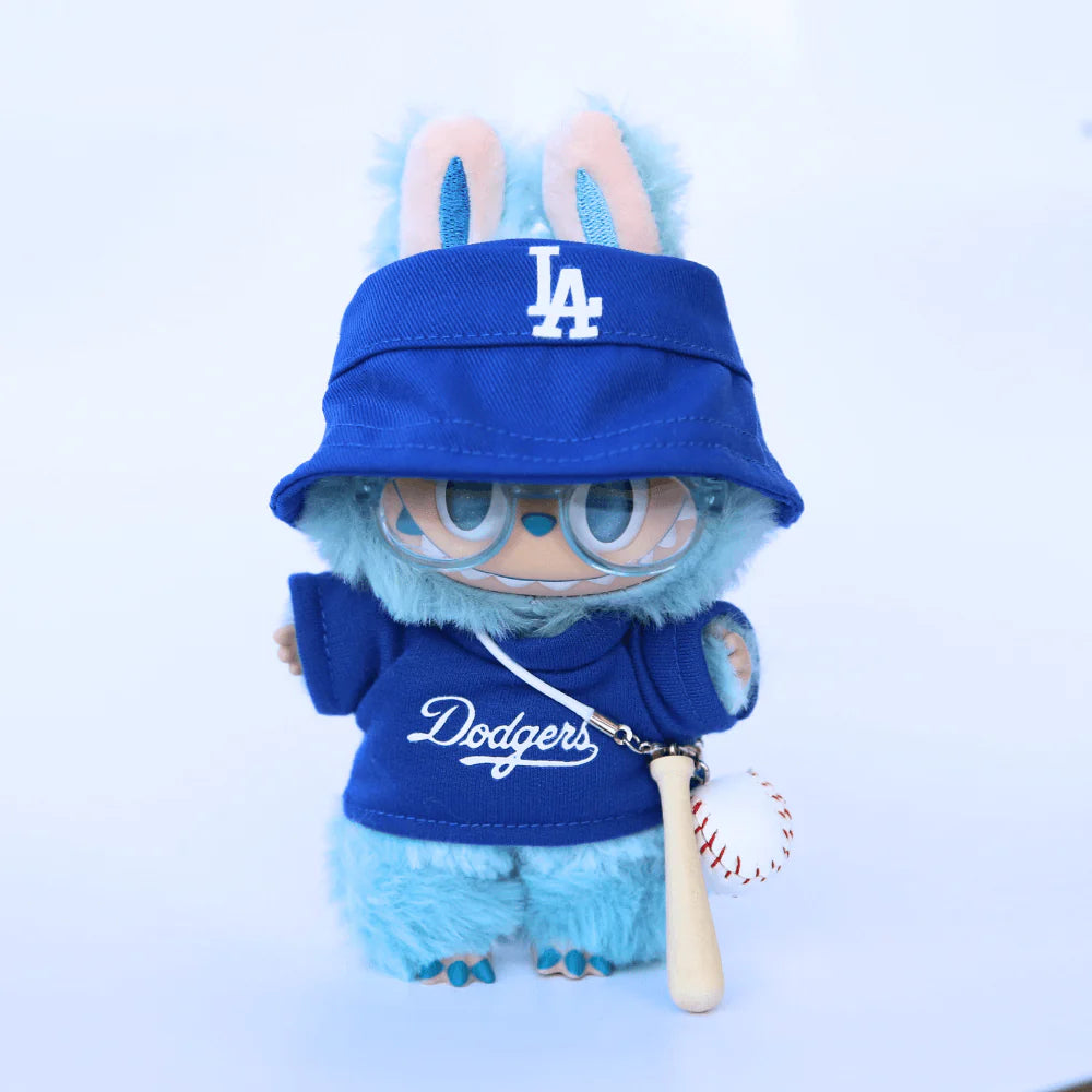 LA Champs Style 2-Piece Set – Top & Cap - 6.7″ Labubu Fashion Clothes