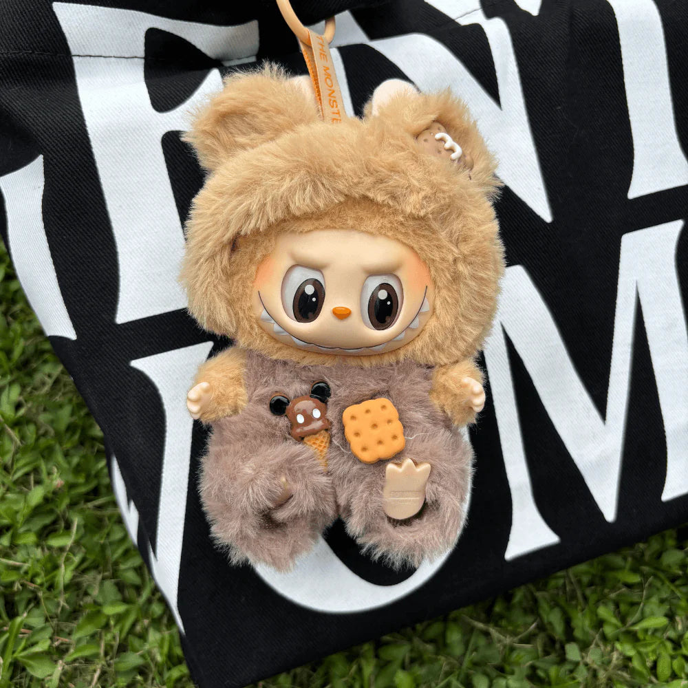 Bear Costume Faux Mink Fur 2-Piece Set - Labubu Fashion Clothes