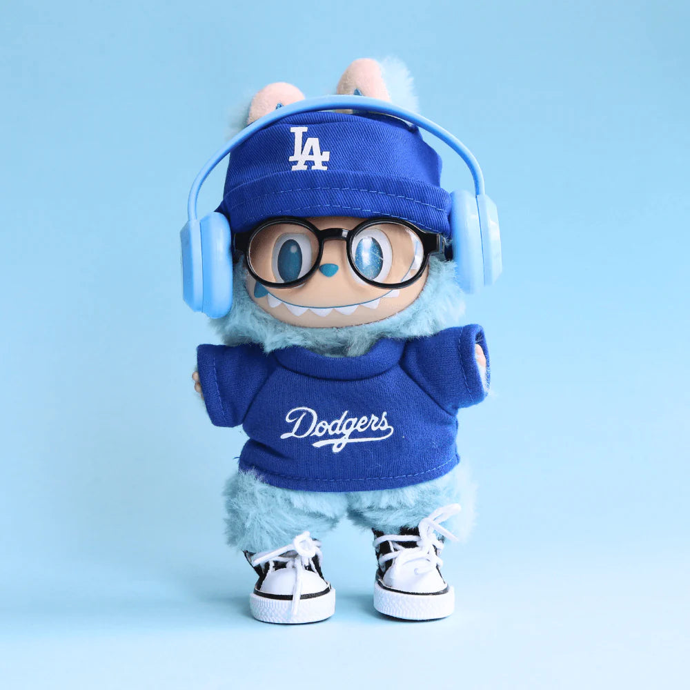 LA Champs Style 2-Piece Set – Top & Cap - 6.7″ Labubu Fashion Clothes