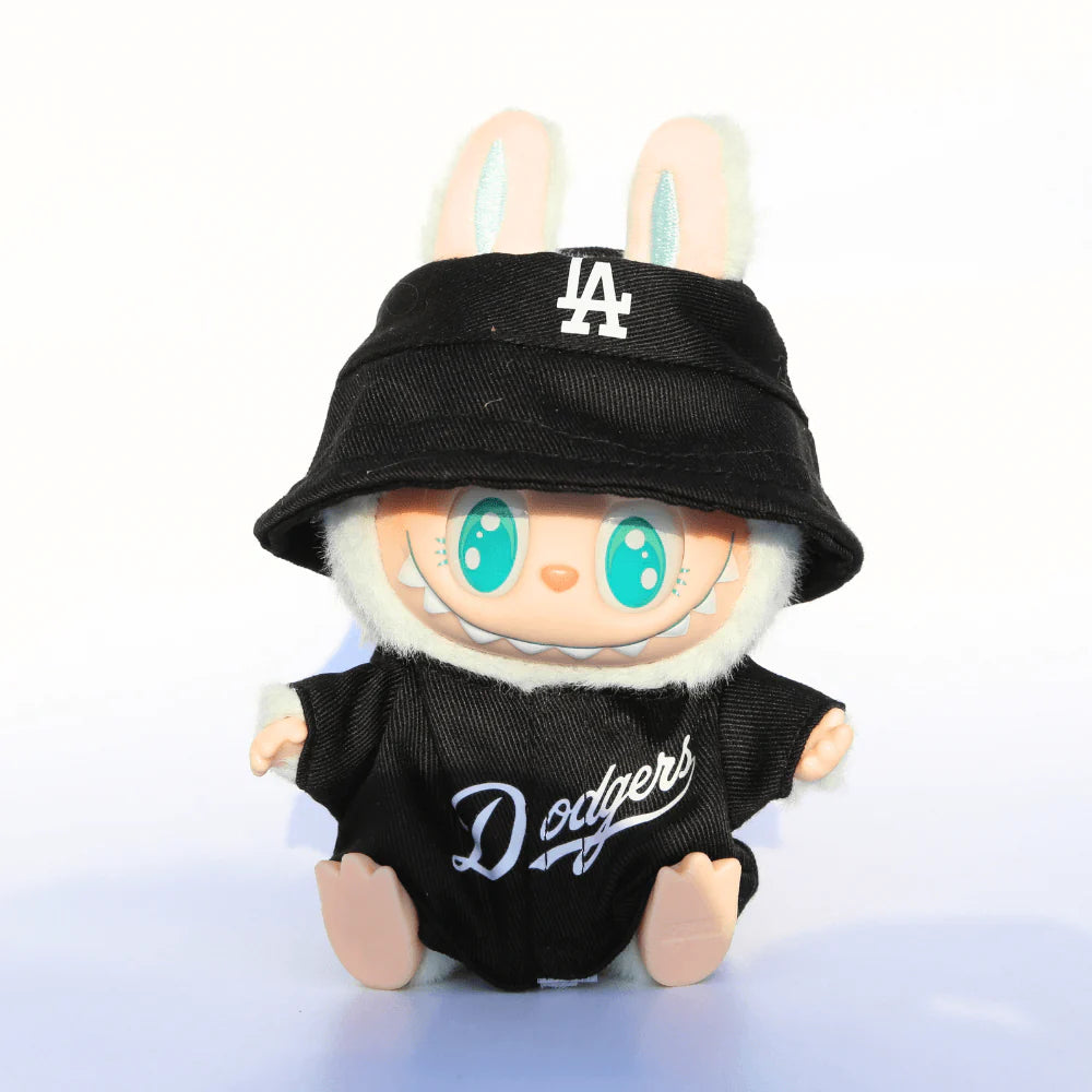 LA Champs Style 2-Piece Jacket Set – Top & Cap - 6.7″ Labubu Fashion Clothes