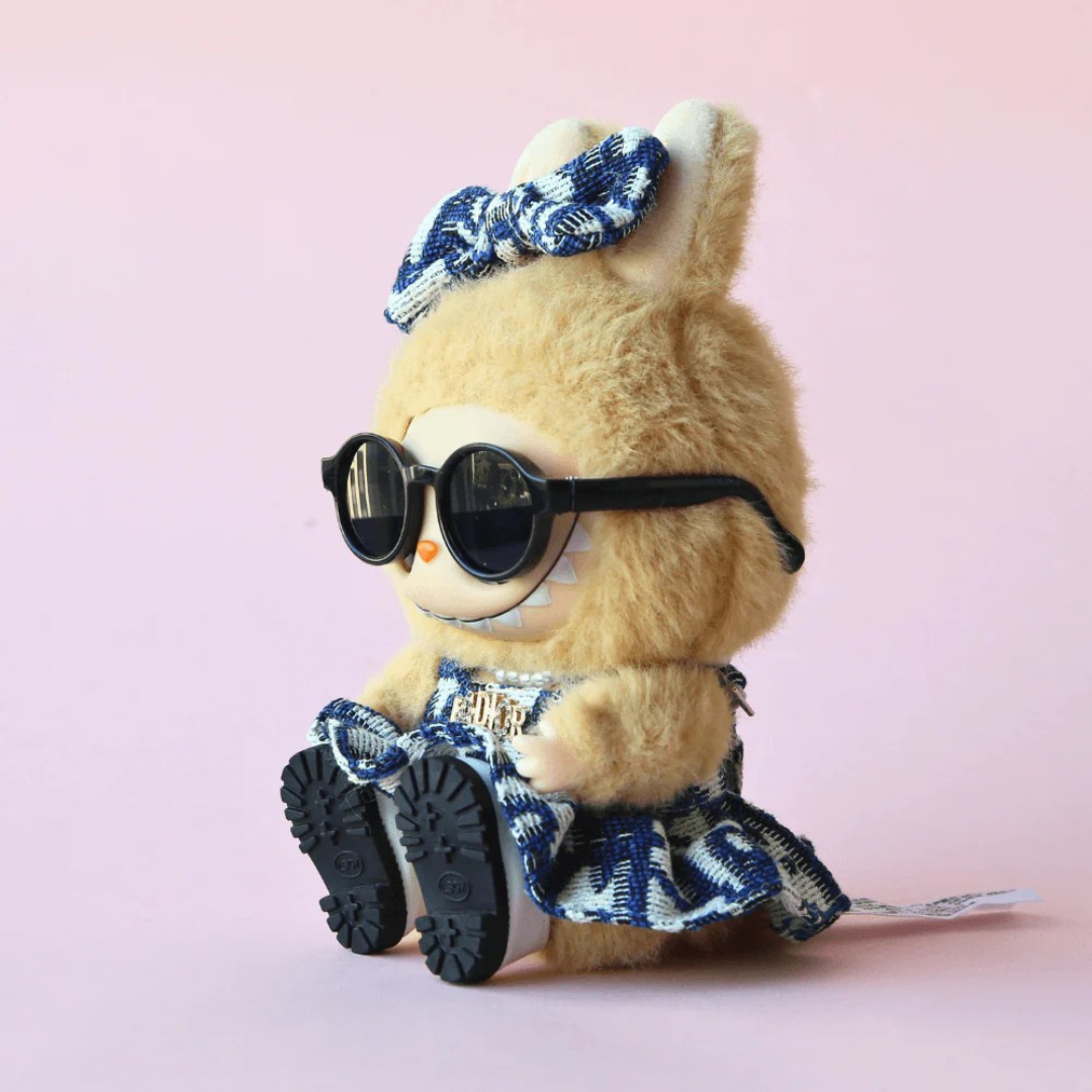 Toile de Labubu Princess Look – Mini Dress with Bow for Labubu