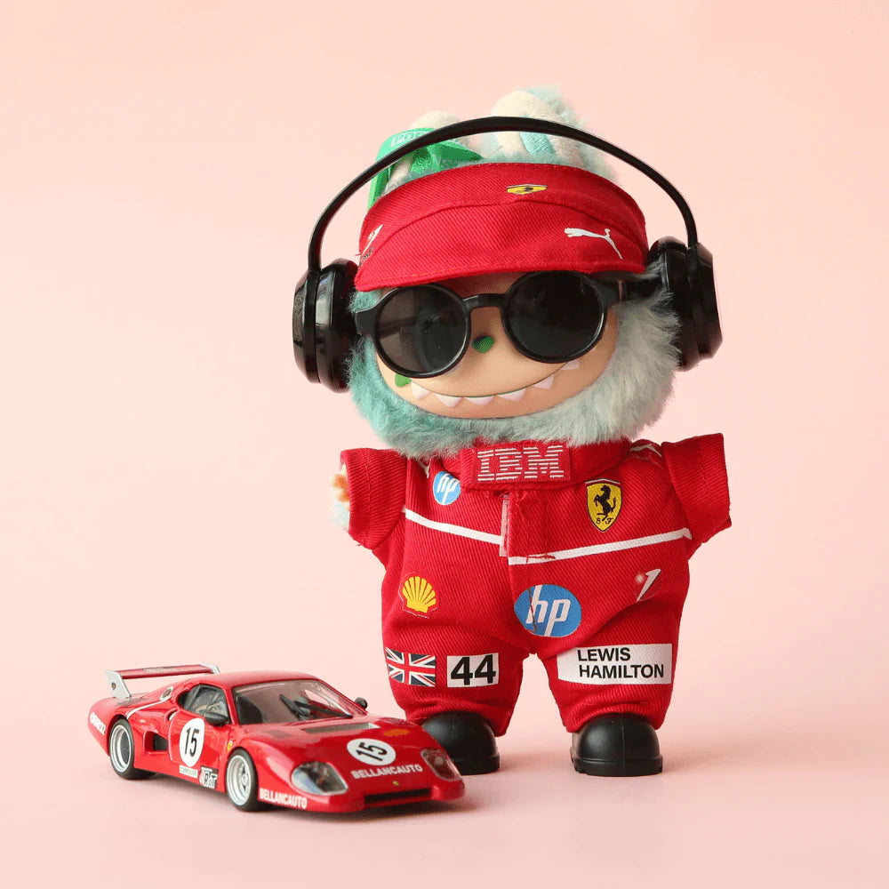 Speed Legend Racing Suit, Suit & Cap- Labubu Clothes