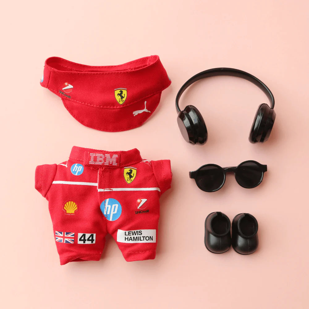 Speed Legend Racing Suit, Suit & Cap- Labubu Clothes