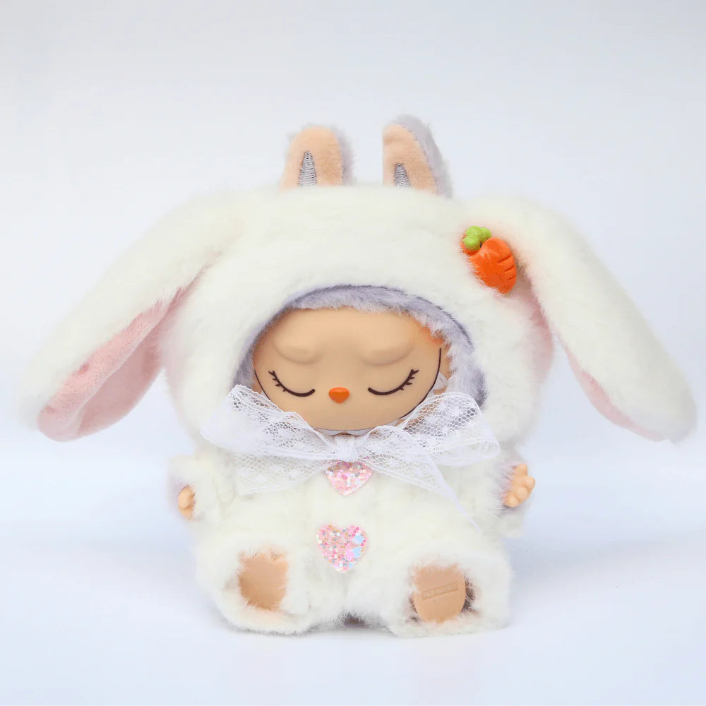 Long-Eared Rabbit Costume Faux Mink Fur 2-Piece Set - Labubu Fashion Clothes