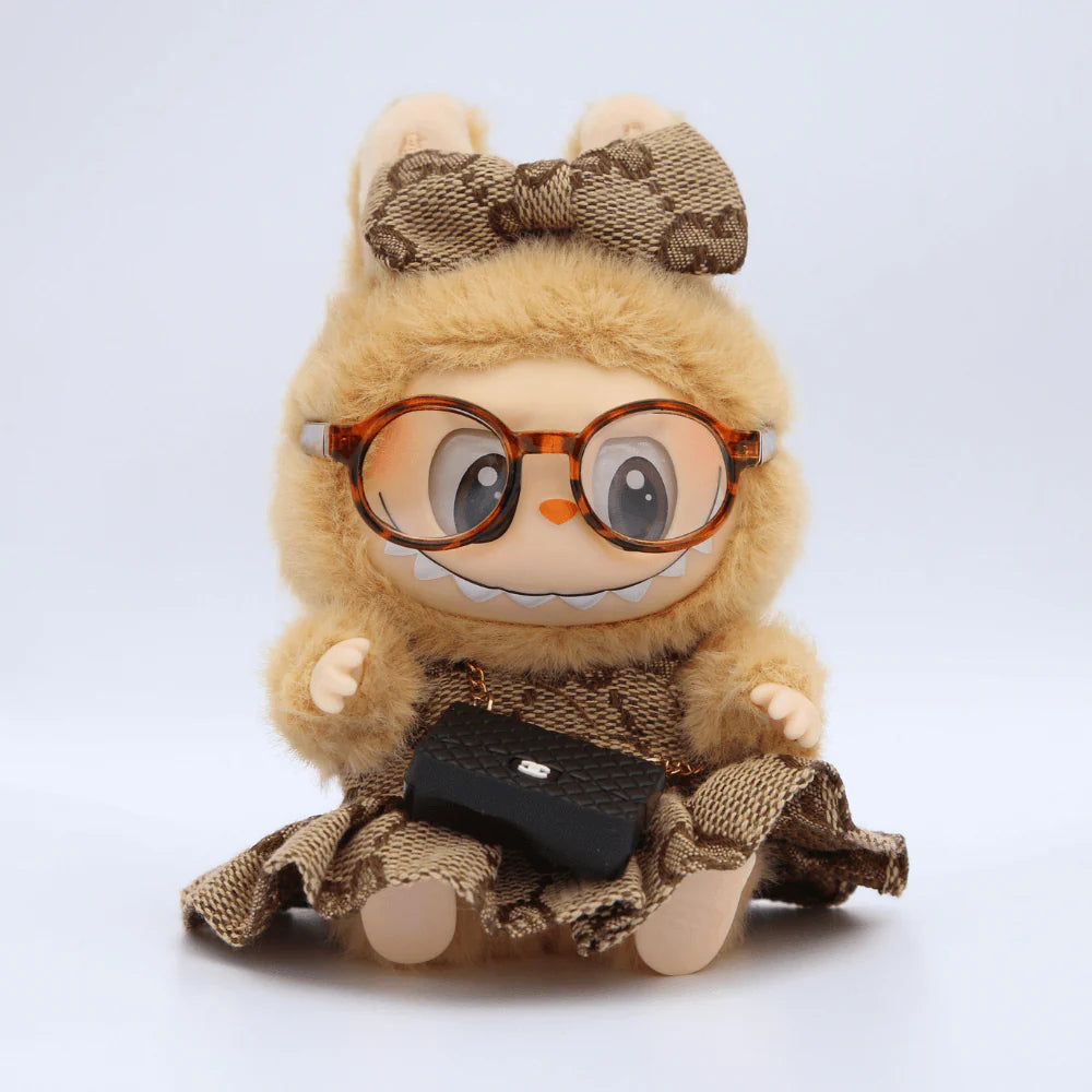 G-Style Princess Look – Mini Dress with Bow for Labubu