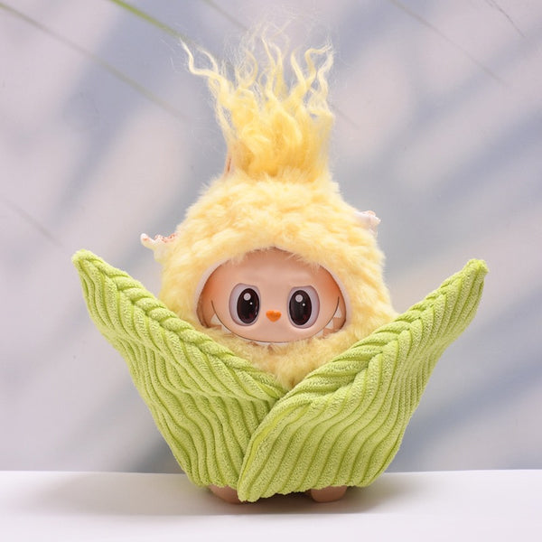 POP MART LABUBU Clothes (Corn Baby) Set Cute Overall Monsters Plush NO DOLL